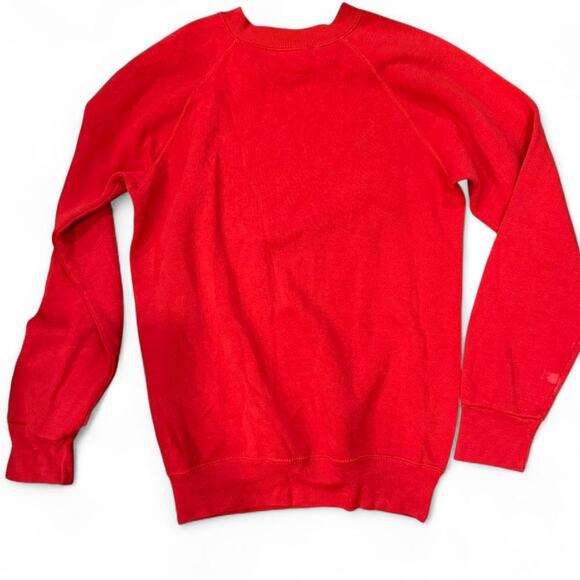 Vintage 90s red "American Embassy London" crewneck souvenir vibes womens size sm - Picture 8 of 8